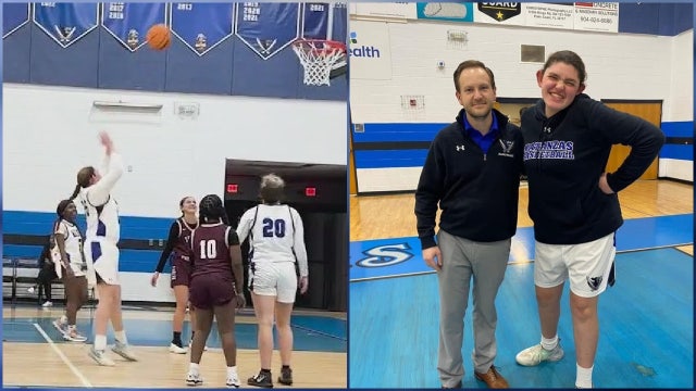WATCH: Florida student with special needs hits game-winning shot in varsity basketball debut