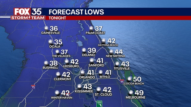 Orlando weather: Cold front sets for chillier Saturday night