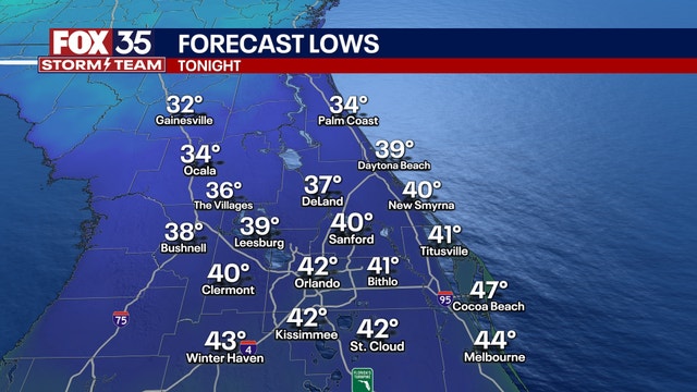 Orlando weather: Freezing temperatures set to arrive this evening: How cold will it get?