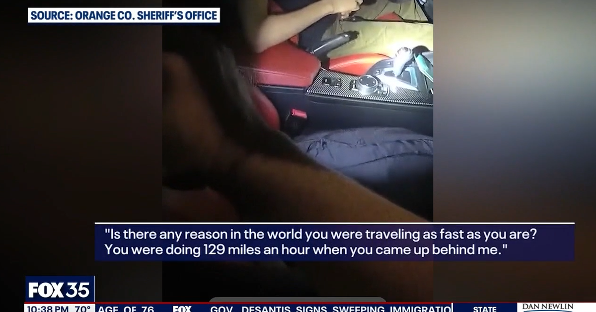 Florida deputy scolds driver clocked going 129 mph on foggy, wet road ...