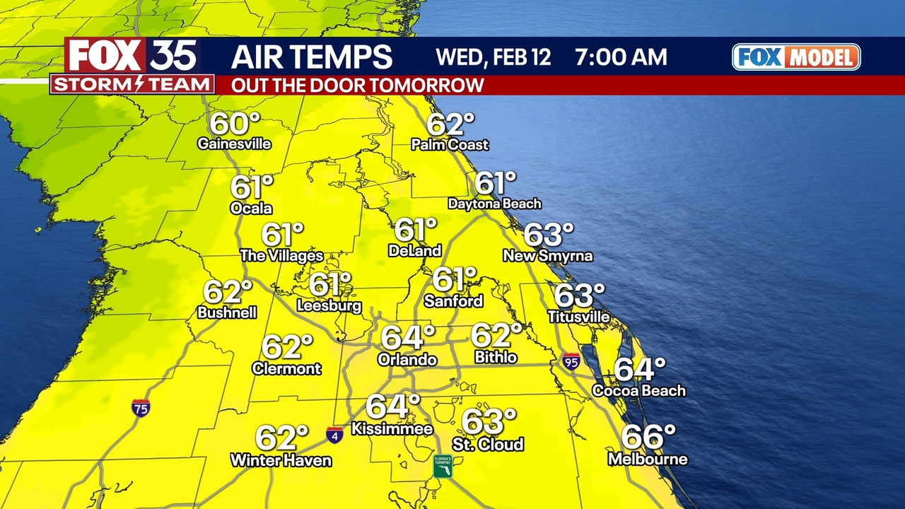 Orlando weather Warm temps, possible showers ahead; Daytona race faces