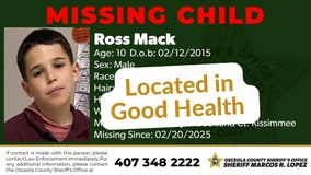 Missing 10-year-old Kissimmee boy found safe, deputies say