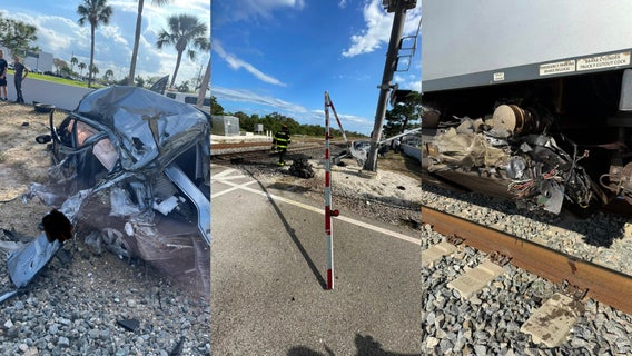 Brightline train, SUV crash in Brevard County; 1 person taken to hospital