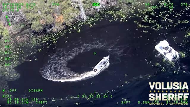 VIDEO: Dramatic rescue of Florida man found unconcious on spinning boat