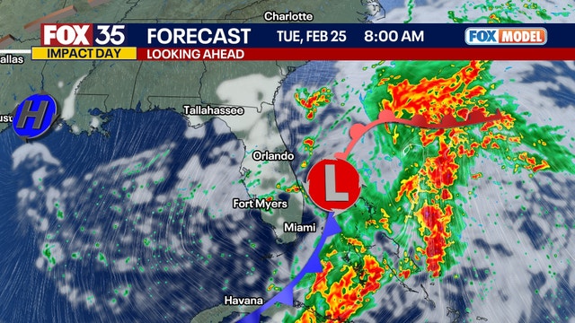 Orlando weather: Gulf system brings bouts of rainfall to Florida through Tuesday