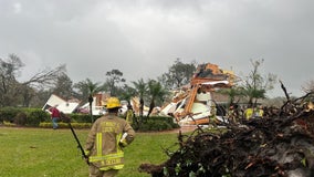 EF2 tornado hits FOX 35 Orlando TV station, damages nearby homes