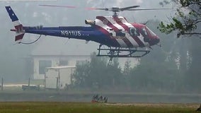 Brush fire west of New Smyrna Beach grows to over 300 acres, as crews work to contain flames