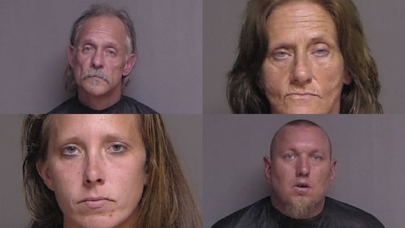 4 arrested during Flagler County drug bust, neglected child rescued, abused dogs saved