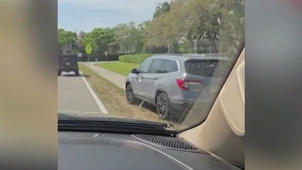 'Sick of it': Melbourne parents worry about student safety with cars driving on sidewalks to cut pick-up line