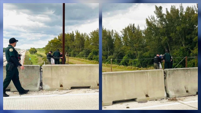Florida deputies save elderly man from dangerous construction area on highway bridge