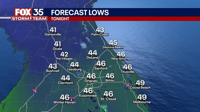 Orlando weather: Gusty winds continue overnight with cooler Friday ahead