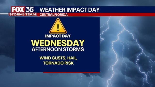 Orlando weather: Partly cloudy skies, mild temperatures overnight ahead of Wednesday's storms