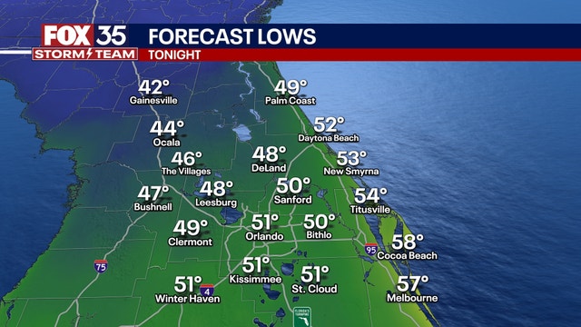 Orlando weather: Cool start to the week before warmer temperatures and midweek rain