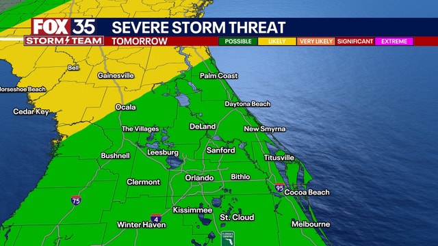 Orlando weather: Warm highs kickoff the weekend ahead Sunday's storm system