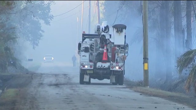 Honeydew brush fire burns over 300 acres in Volusia County; crews working to contain blaze