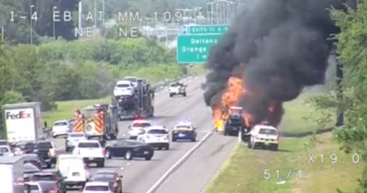 Vehicle fire disrupts traffic on I-4 Eastbound for several hours near ...