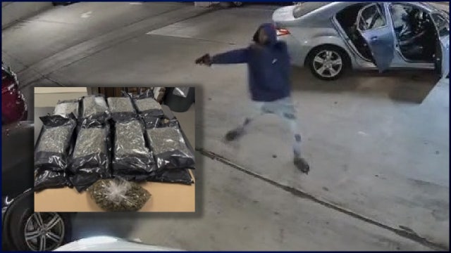 VIDEO: Shots ring out at Orlando parking garage as suspects steal 16 pounds of cannabis: police