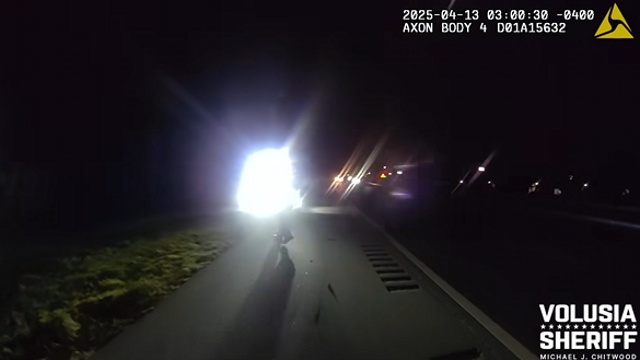 SUV veers off highway, almost hits deputy on I-95 in Volusia County