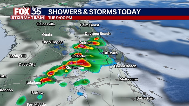 Orlando weather: 90-degree temps on Tuesday, storms possible for Central Florida