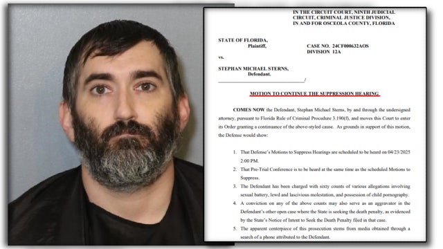 Stephan Sterns' defense claims it has 'confidential information; wants to delay upcoming court hearing