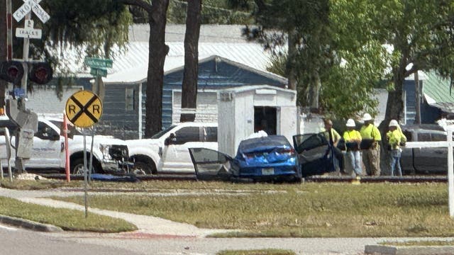 Train, vehicle collided in Titusville; 1 person taken to hospital, officials say