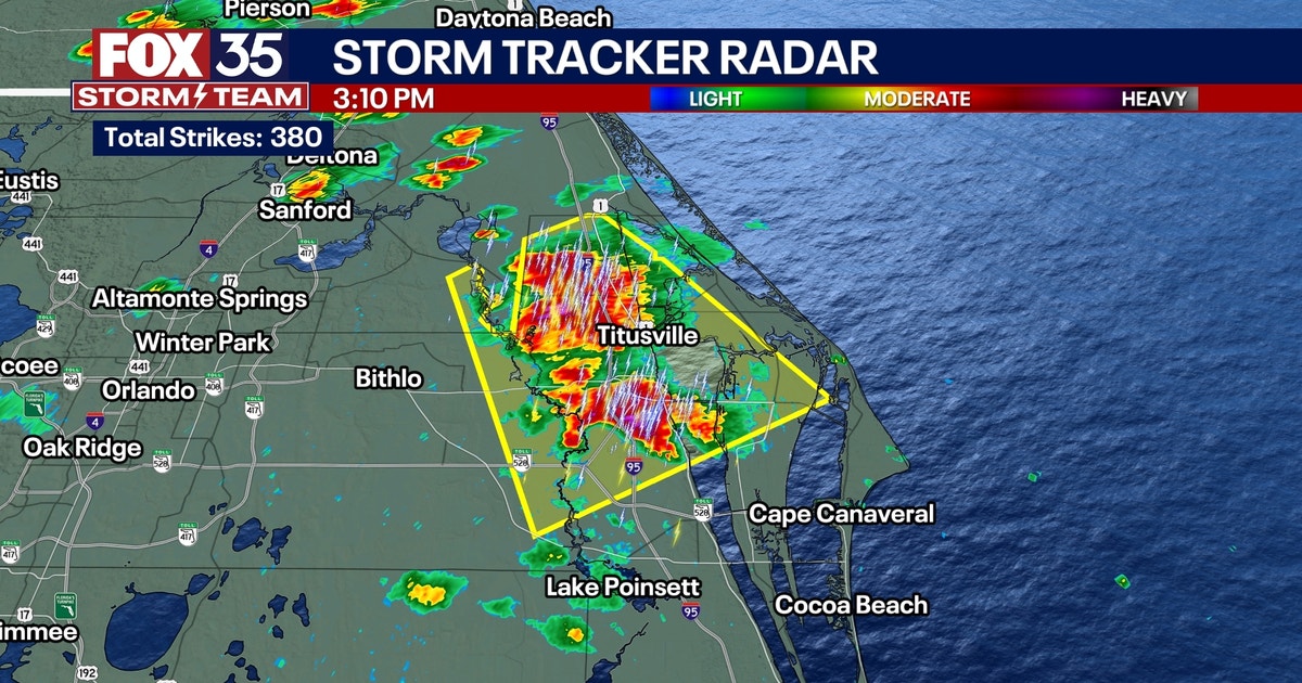 Severe thunderstorm warnings issued for parts of central Florida | FOX ...