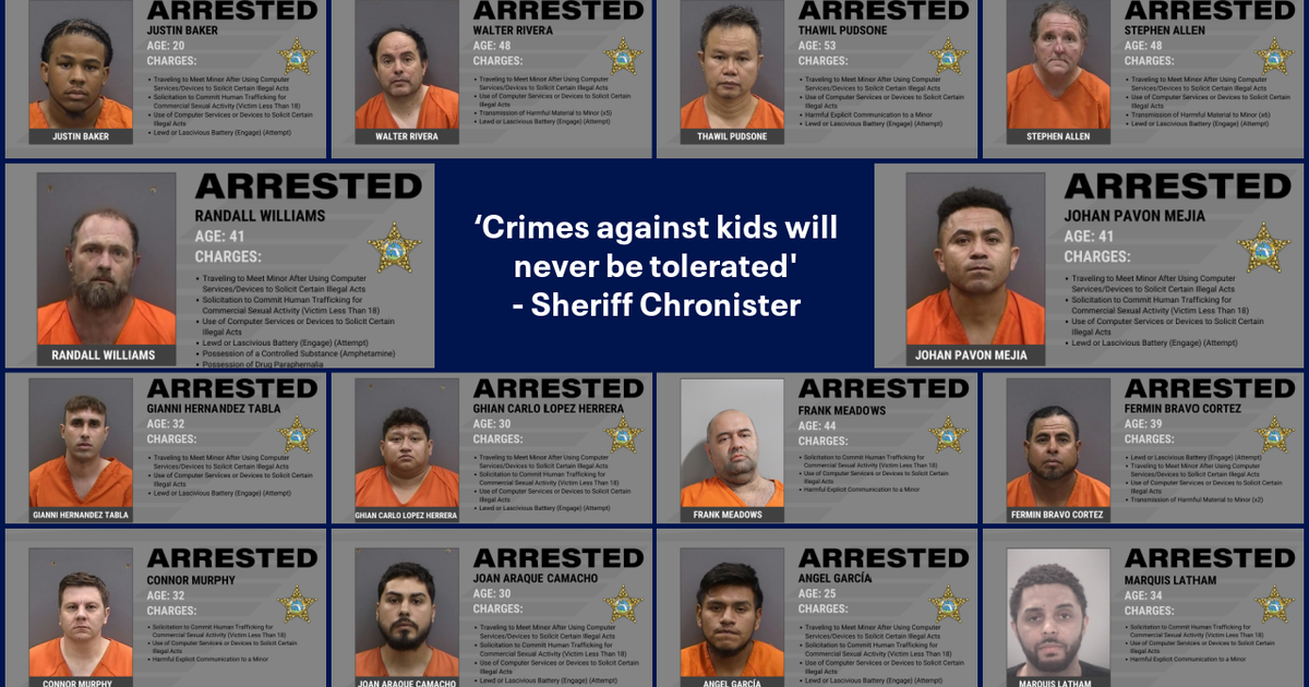15 arrested in Florida in human trafficking operation, deputies say ...
