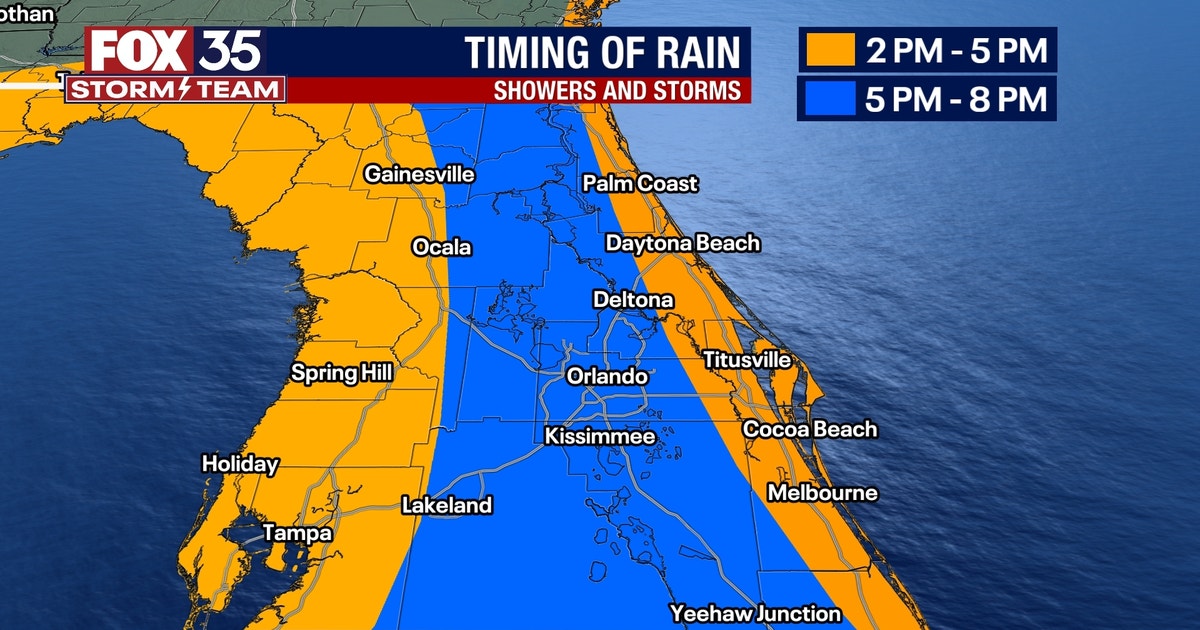 TIMELINE: Thunderstorms expected in Central Florida on Tuesday. Here's ...