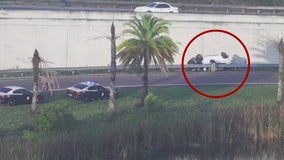 Man killed crossing I-4 after initially surviving crash; troopers search for driver