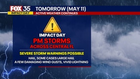 Orlando Weather: Severe storm threat to bring heavy rain, lightning, gusty winds and hail