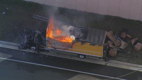 Tractor trailer catches fire; all lanes blocked on Florida's turnpike northbound near Clermont