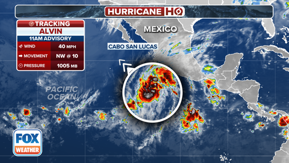 Tropical Storm Alvin forms off Mexico's coast in Eastern Pacific