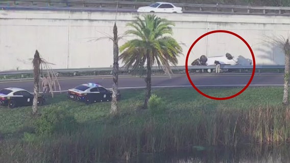 Man killed crossing I-4 after initially surviving crash; troopers search for driver