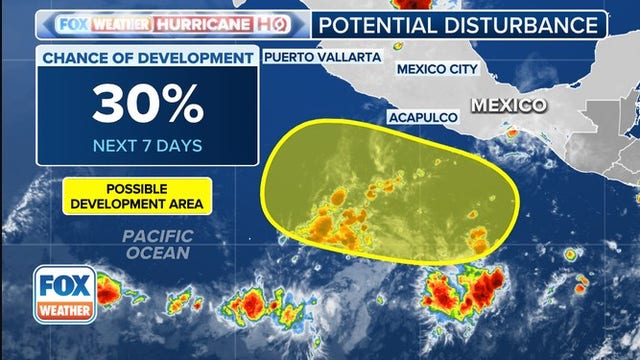 Tropical development odds grow for first area to watch of 2025 off Mexico's coast