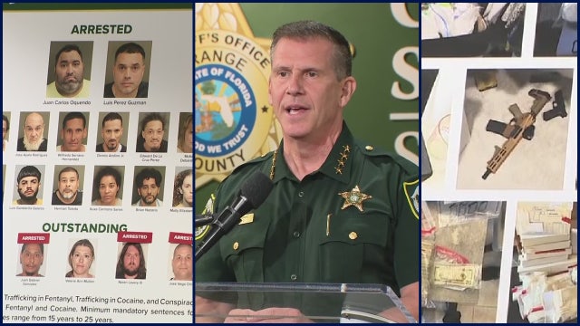 17 arrested in Florida drug trafficking operation; Fentanyl and cocaine worth $1.5M seized