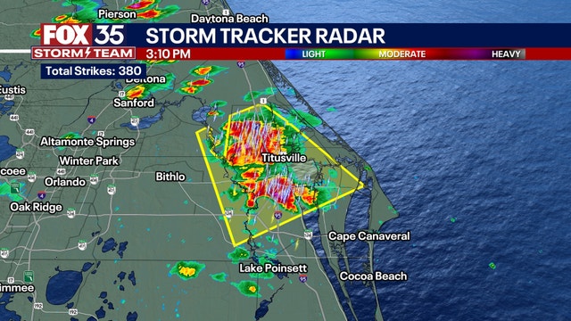 Severe thunderstorm warnings issued for parts of central Florida