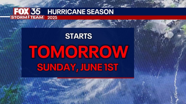 Orlando weather: Cooler temps, partly cloudy skies ahead of 2025 hurricane season on Sunday