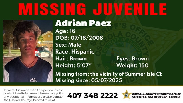 Deputies searching for missing Osceola County teen