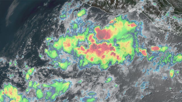 Invest 90-E designated as Tropical Storm Alvin expected to form off Mexico's coast this week