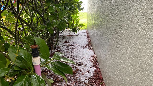 Watch: Severe storms sweep through Central Florida with hail, damaging winds