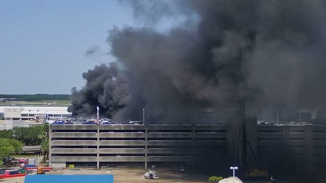 Jacksonville airport reopens after vehicle fire in parking garage, officials say