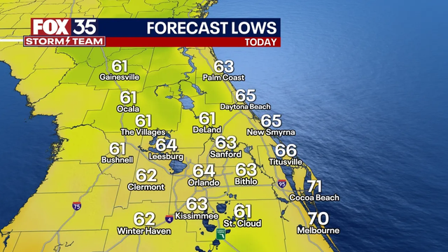 Orlando weather: Cool Thursday evening, Florida drought worsens as weekend rain chances remain limited