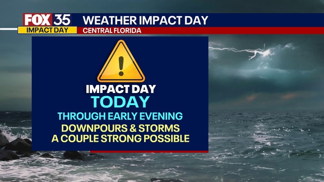 FOX 35 Weather Impact Day: Chance for widespread showers to conclude the weekend