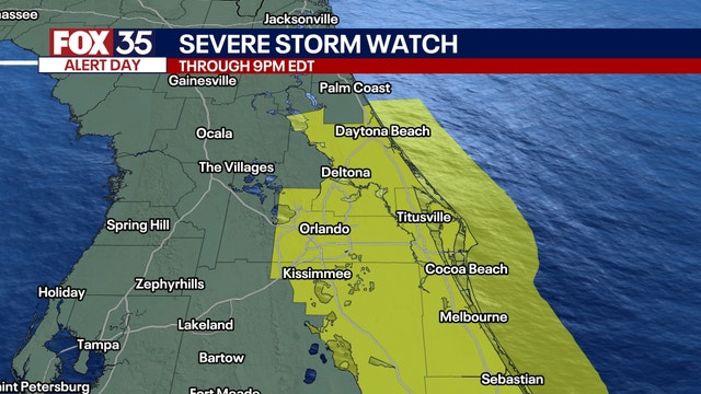 Orlando weather: Severe storms possible along Space Coast Monday night