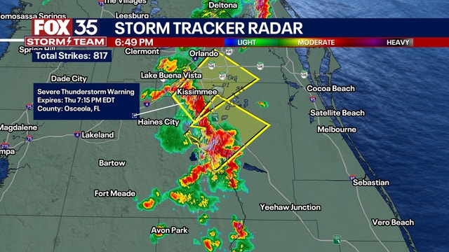Orlando weather: Severe thunderstorm warnings issued