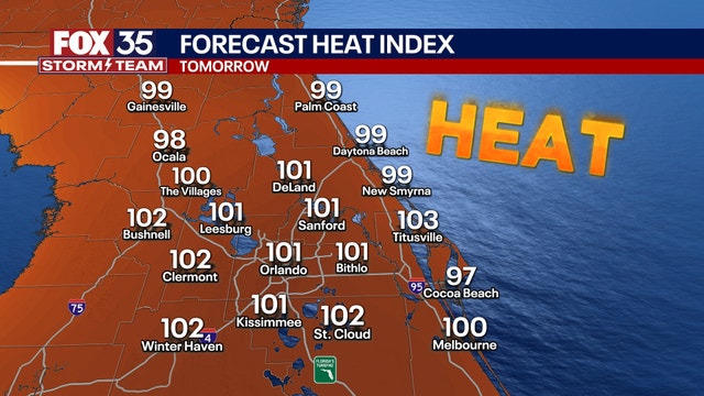 Orlando weather: Sweltering temperatures and muggy conditions through the weekend