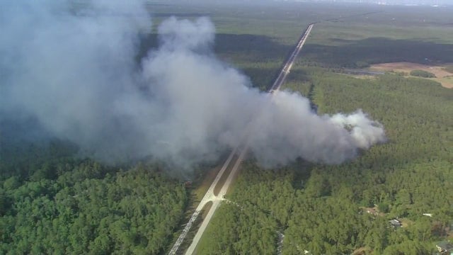 Wildfires break out across Volusia County as drought continues; several agencies responding