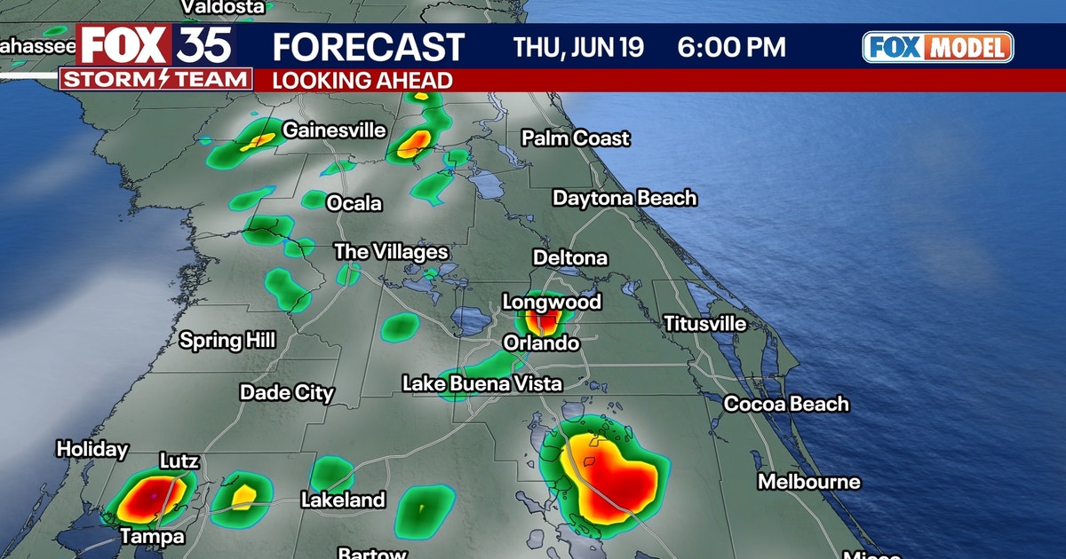 Orlando weather: Hot, humid days continue with slight midweek storm ...