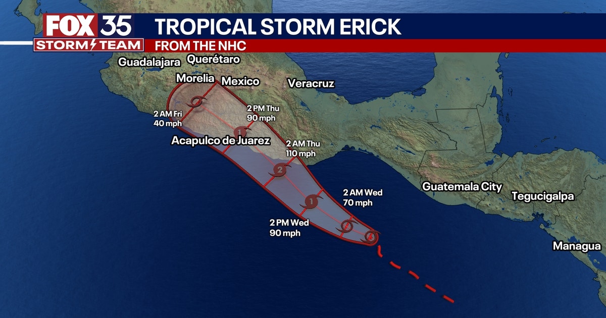Tropical Storm Erick: Rare early hurricane expected to form in Pacific ...