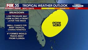 NHC tracking first potential tropical system of 2025 off Florida's eastern coast